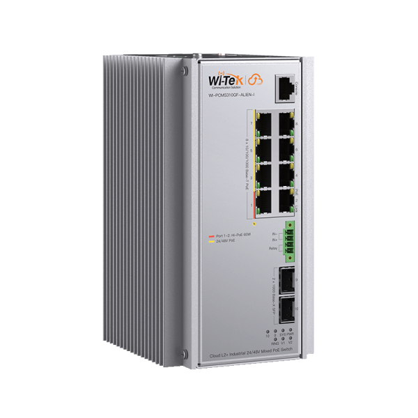 WI-TEK WI-PCMS310GF-Alien-I, промышленный коммутатор